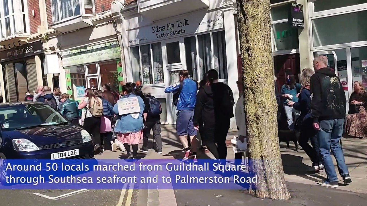 Portsmouth Covid Protest