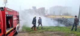 Son dakika haberi | Sinop'ta odunlukta çıkan yangın eve sıçramadan söndürüldü