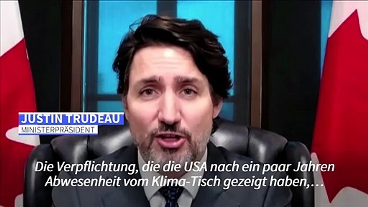 Trudeau fordert von Biden 'ernsthafte' Verpflichtung auf Klimaschutz