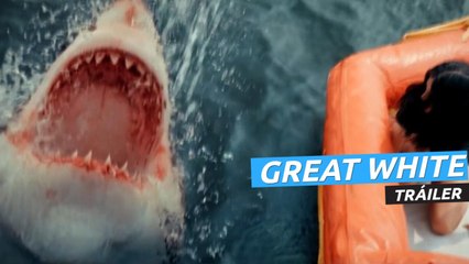 Tráiler de Great White con un tiburón blanco asesino