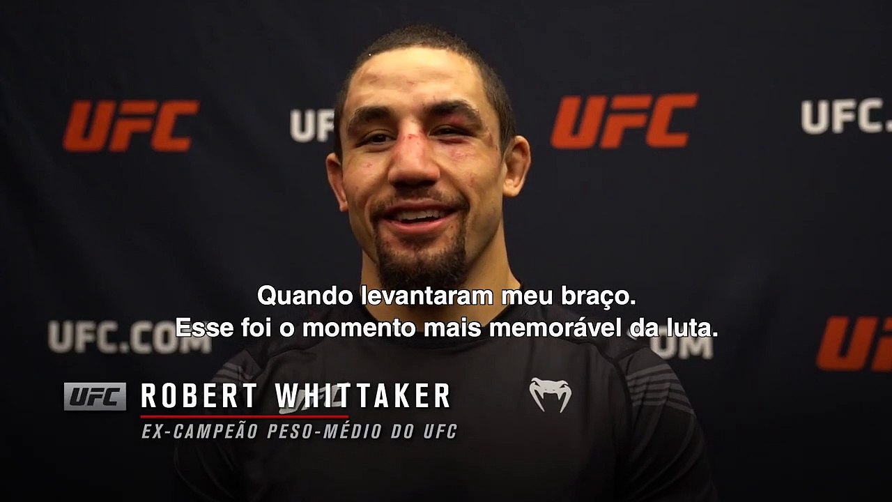 "Minha próxima luta é para disputar o título" | Robert Whittaker | UFC Vegas 24