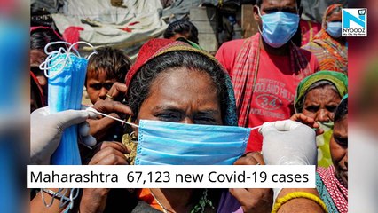 Maharashtra records 67,123 new COVID cases, highest so far