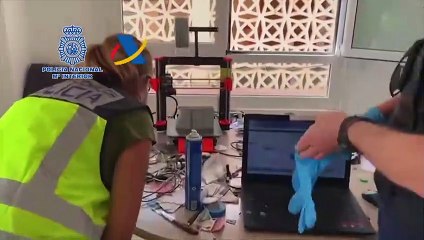 Spanish police release pictures of 3D-printed gun factory bust in Tenerife