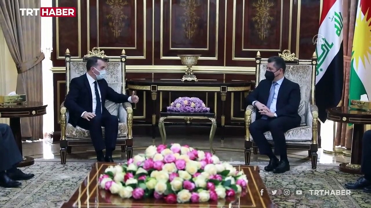 Bağdat Büyükelçisi Yıldız'dan IKBY Başkanı Barzani'ye veda ziyareti