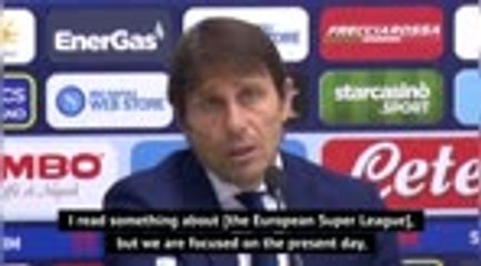 Inter boss Conte focused on Serie A glory before European Super League