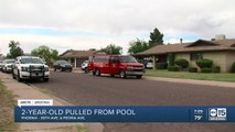 2-year-old in critical condition after falling into pool near 35th and Peoria avenues