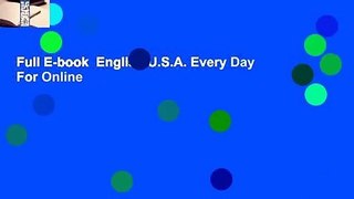 Full E-book  English U.S.A. Every Day  For Online