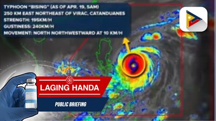 #LagingHanda | Bagyong #BisingPh, napanatili ang lakas; 8 lugar, isinailalim sa signal no. 2