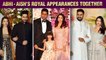 Aishwarya Rai With Husband Abhishek Bachchan's Royal & Stylish Appearances | Red Carpets, Events