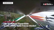 Gp Imola, Frecce tricolori sorvolano il circuito: lo spettacolo è mozzafiato
