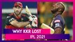 Bangalore vs Kolkata IPL 2021: 3 Reasons Why Kolkata Lost