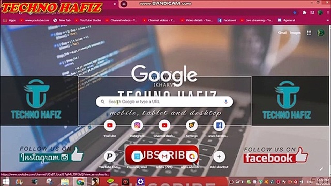 HOW TO PUT LOGO ON YOUTUBE CHENNAL IN HINDITECHNO HAFIZ_480p