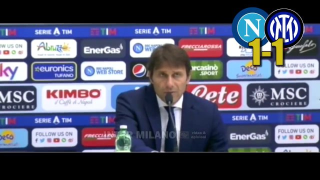 NAPOLI-INTER 1-1: ANTONIO CONTE IN CONFERENZA STAMPA POST-MATCH