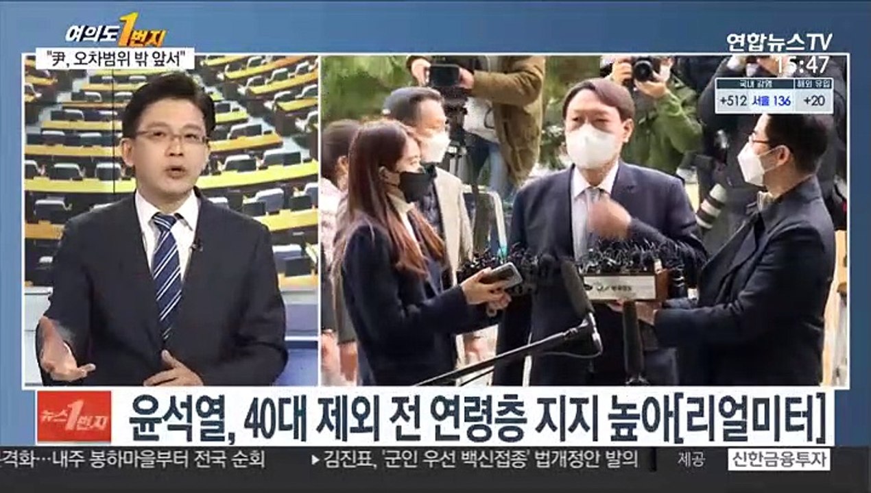 [여의도1번지] "윤석열 37.2%·이재명 21%·이낙연 11%"
