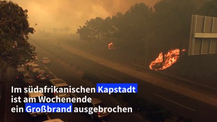 Großbrand am Tafelberg in Kapstadt