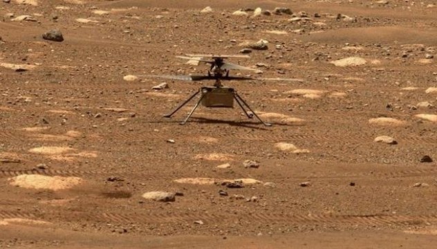 Mars'ta ilk kez bir helikopter uçuşu gerçekleştirildi, uçuş anına ilişki görüntüler de paylaşıldı
