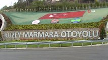 Ulaştırma ve Altyapı Bakanımız Adil Karaismailoğlu, Kuzey Marmara Otoyolu 7. Kesim Habibler-Hasdal Şantiyesinde incelemede bulundu