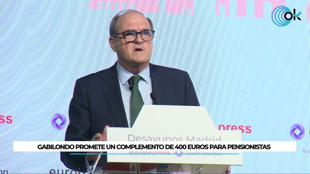 Gabilondo promete 400 € anuales para madrileños con pensiones no contributivas