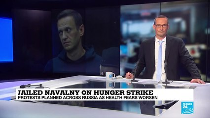 Navalny's team calls protests amid reports of failing health
