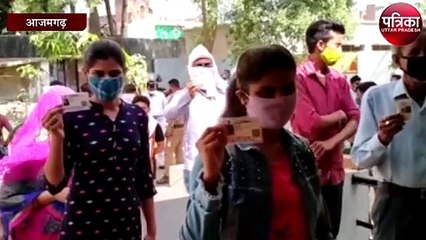 आजमगढ़ में मतदान के दौरान पुलिस पर पथराव, पीएसी तैनात