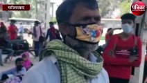 दिल्ली में लॉक डाउन की घोषणा के बाद प्रवासी मजदूरों का पलायन शुरू