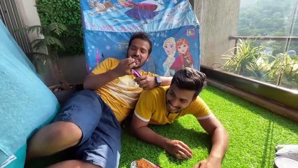 Living In BALCONY  For 24 Hours Challenge _ Hungry Birds