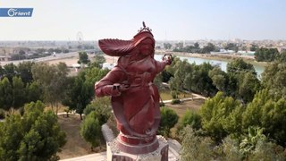 نصب تمثال المرأة الميسانية التي وقفت إلى جانب المقاتلين العراقيين في الحرب ضد إيران