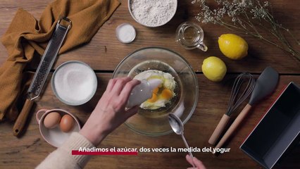 Cómo hacer BIZCOCHO DE YOGUR para iniciarse en la repostería