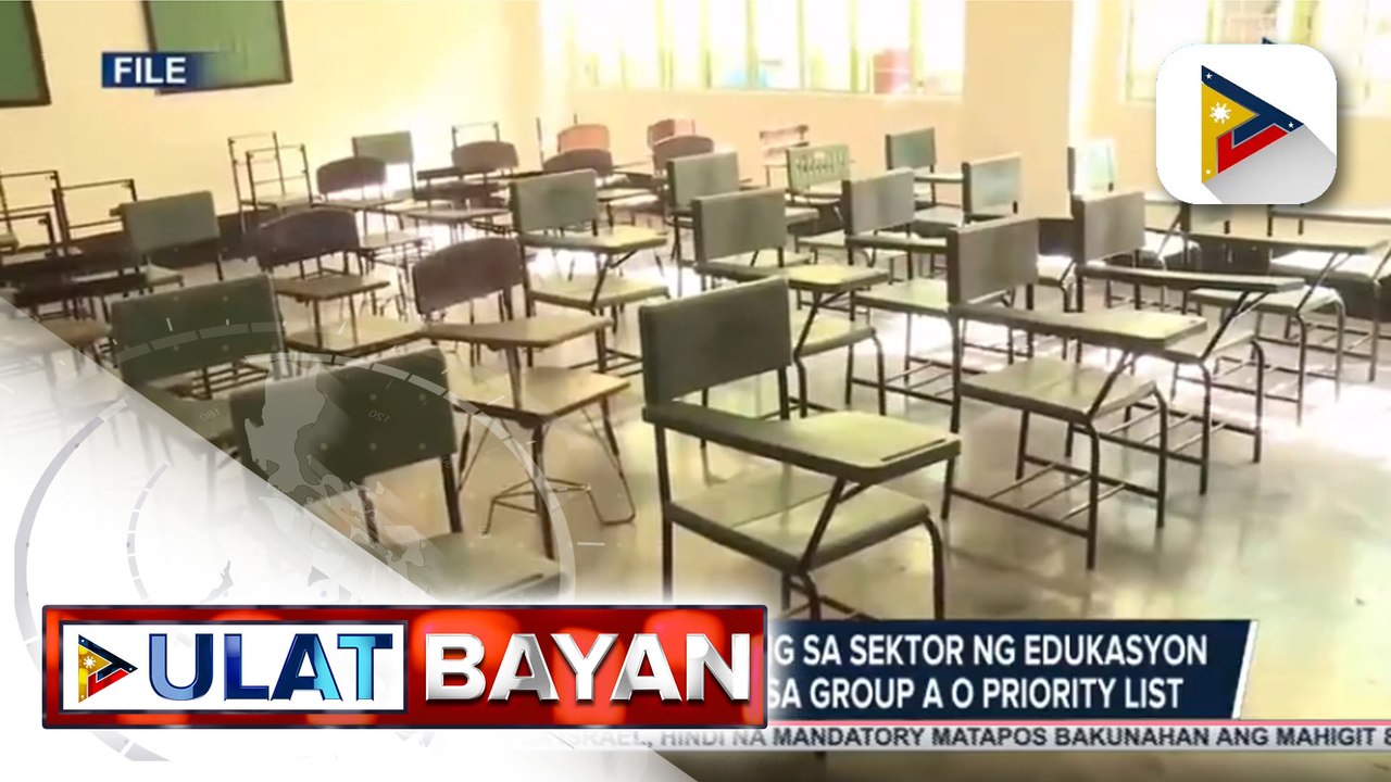 DepEd Sec. Briones, sinabing malaking tulong sa sektor ng edukasyon ang pagsama sa Group A o Priority list ng mga guro