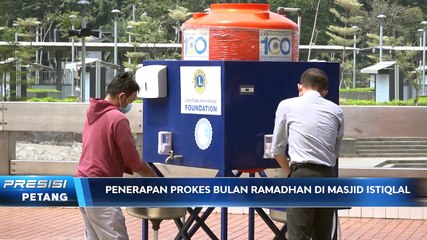 Penerapan Prokes Ramadan di Masjid Istiqlal