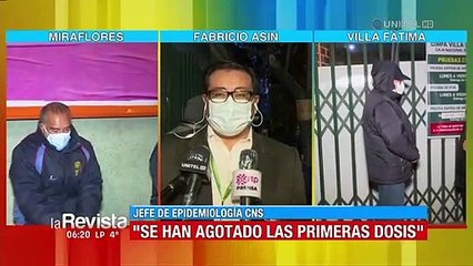 Largas filas en Policlínicos para recibir vacunación, la CNS aclara que ya no cuenta con dosis