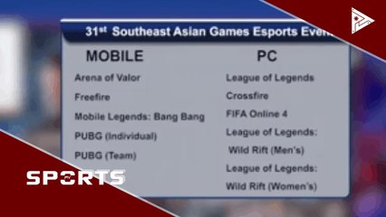 Peso Sec-Gen Jobert Yu, nagbigay ng kanyang opinyon sa 2021 SEAG-ESPORTS titles