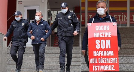Nafaka yürüyüşünde 2 saat tutuklu kaldıktan sonra yoluna devam etti