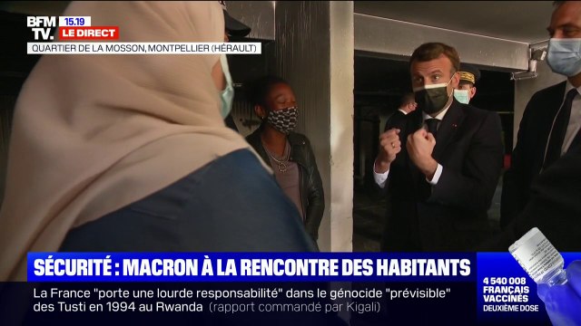 À Montpellier, Emmanuel Macron interrogé par des parents d'élève sur la réouverture des écoles: On va rouvrir, je m'y engage