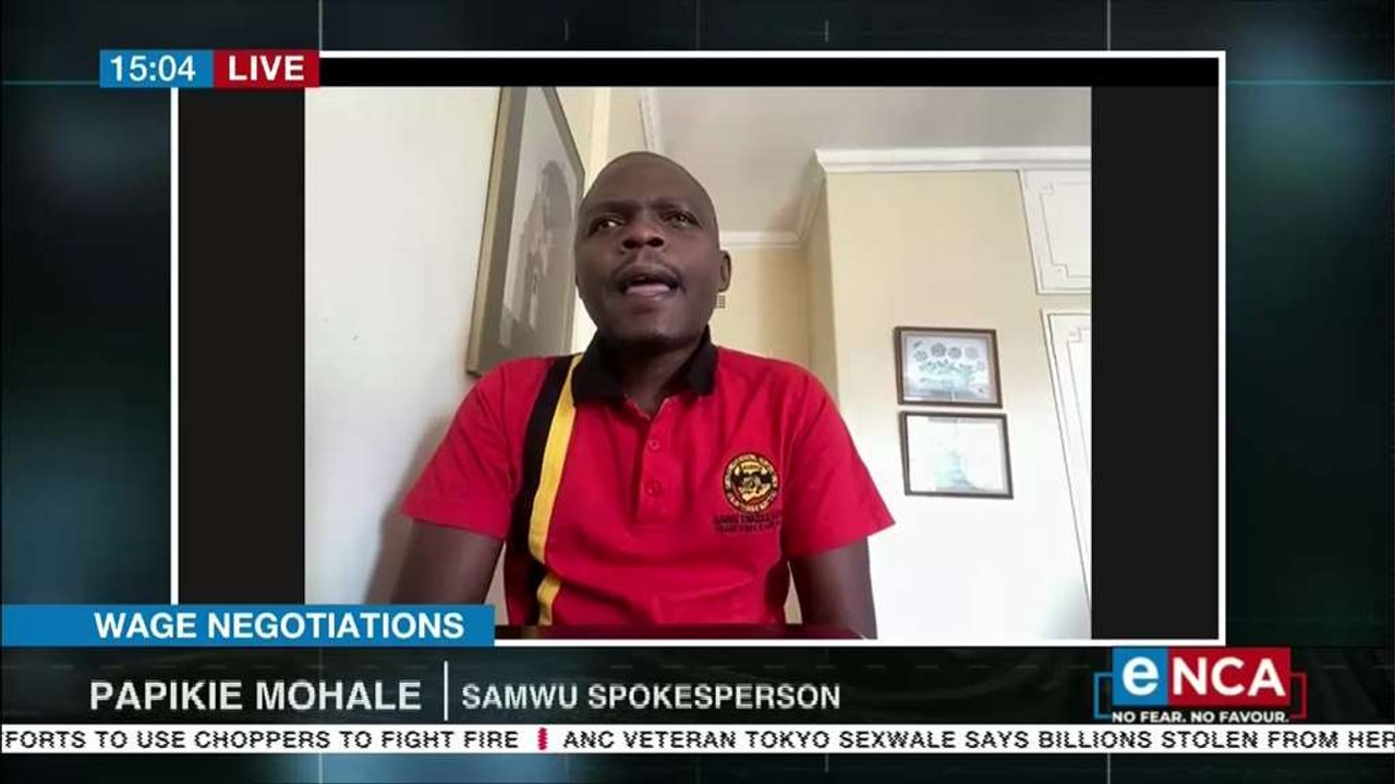 Samwu rejects 2.8 percent wage increase
