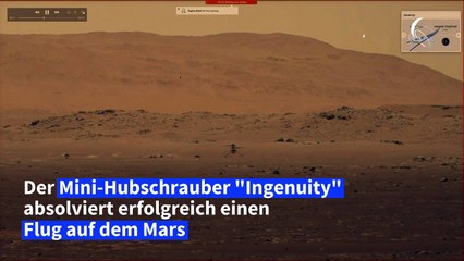 Mini-Hubschrauber "Ingenuity" fliegt auf dem Mars