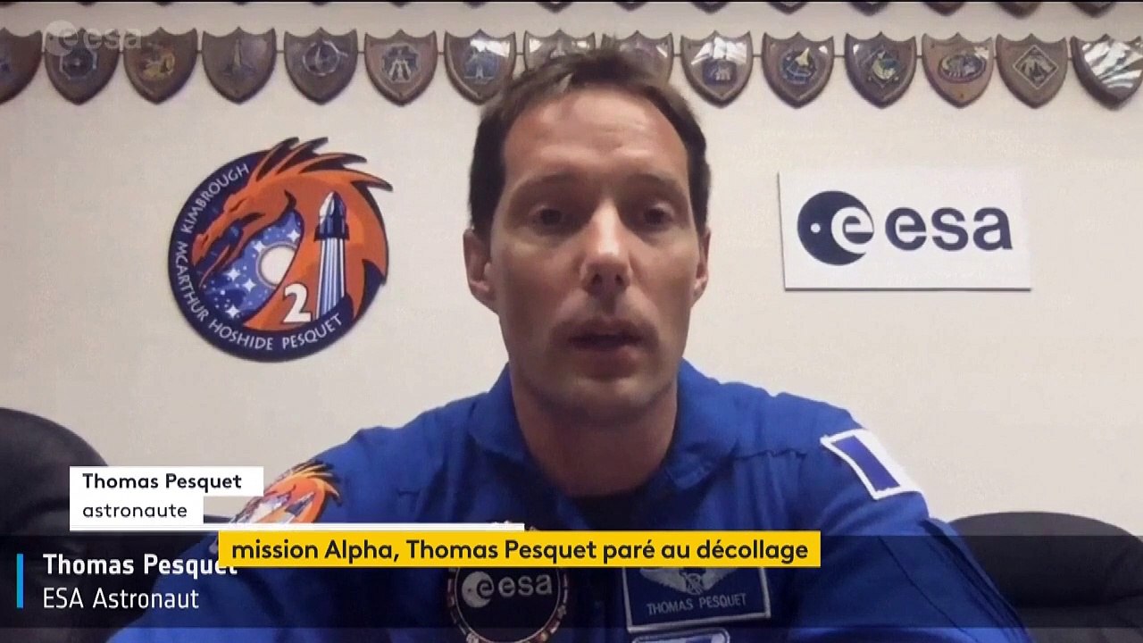 "La fusée est prête", déclare Thomas Pesquet à trois jours de son décollage pour la Station spatiale internationale