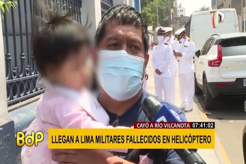Llegaron a Lima los cuerpos de los militares fallecidos tras accidente en helicóptero