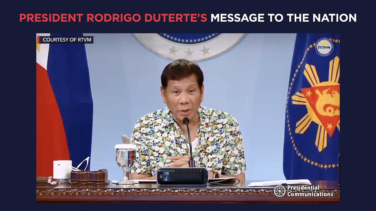 President Duterte's recorded message to the nation | Monday, April 19