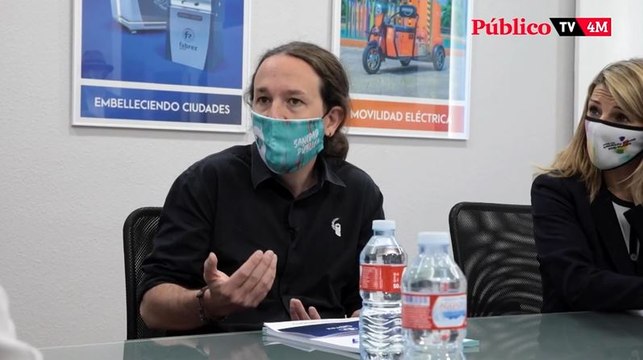 Pablo Iglesias: Madrid no puede vivir exclusivamente de las cañas y la construcción