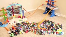 Ryan'S Biggest Hot Wheels Collection Playset And Super Ultimate Garage Cars!!!