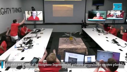 Así voló en Marte el helicóptero