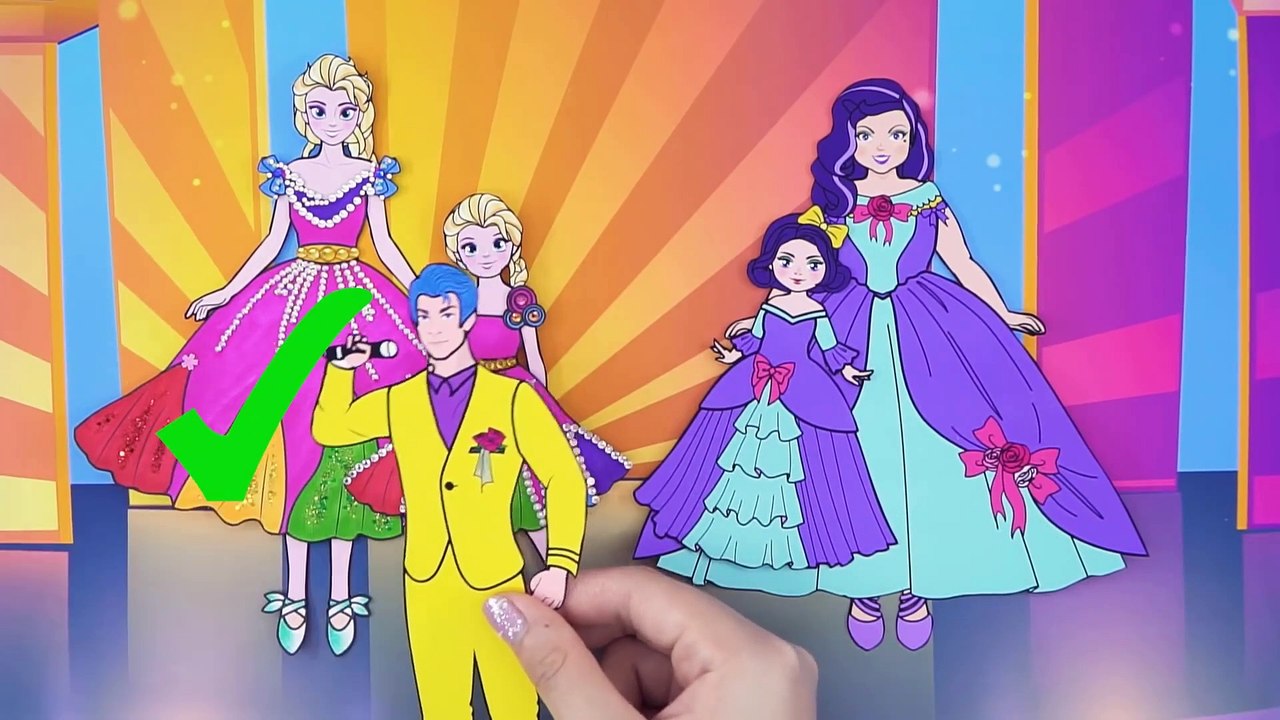 Paper Dolls Dress Up - Rapunzel Mother and Daughter Contest Princess Dress - Fairy Tales Teenagers