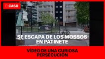 Se escapa de los Mossos en patinete: vídeo de una curiosa persecución