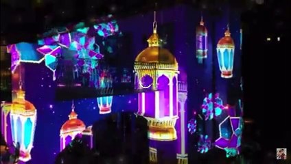 اكبر زينة رمضانية بالعالم على الجبال انس واصالة