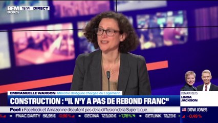 Emmanuelle Wargon (Ministre déléguée chargée du Logement) : "On est à -12% sur les permis de construire" - 19/04