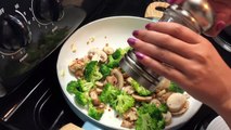 Broccoli & Mushroom Pasta With Easy Home Made White Sauce (No Alfredo Sauce)