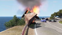 Crazy Police Chases #116 - Beamng Drive Crashes | Crashboompunk