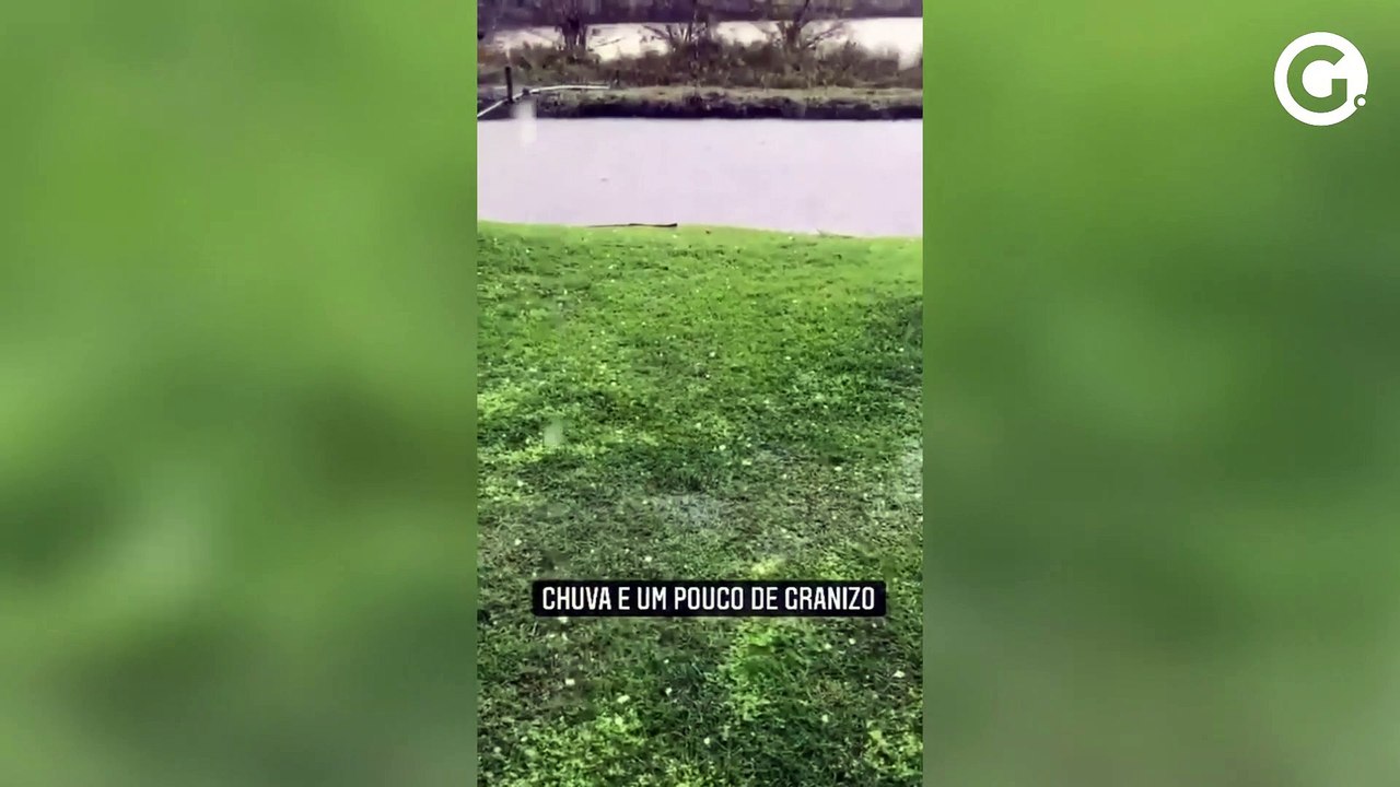 Chuva de granizo atinge interior de Castelo