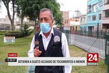Detienen a sujeto acusado de tocamientos a menor en Surco